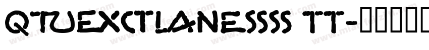Quickness TT字体转换